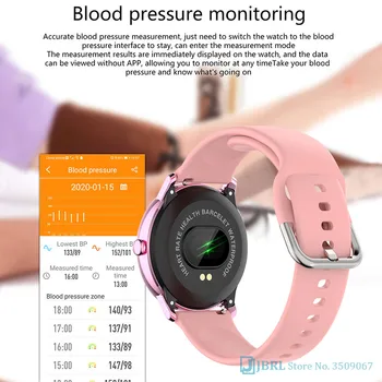 2021 Visą Touch Smart Watch Moterų Fitneso Tracker Elektronika Ponios Laikrodis 