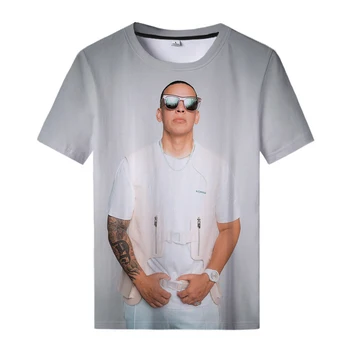 2021Hip Hop Dainininkas, Reperis Daddy Yankee 3d Print T Shirt Punk Hip-Hop Puloveris Palaidinukė Unisex Spausdinti Viršūnės