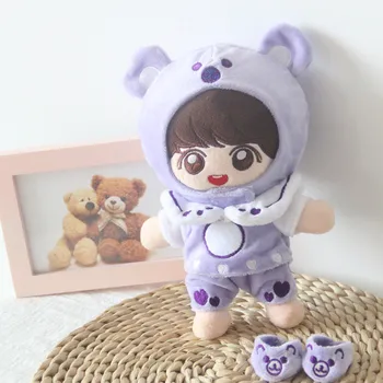 20cm Pliušinis Lėlės violetinė Drabužiai, Apranga, Aksesuarai Korėja Sean Xiao EXO Idol 