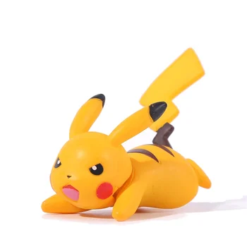21 stiliaus Pokemon Paveikslas 3-6cm Pikachu Eevee squirtle sylveon Litten Charmander Jigglypuff Anime Veiksmų Skaičius, Lėlės Žaislas