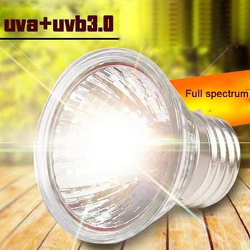 220V UV spindulių Šildymo Lempa Rinkinį Vėžliai Driežas Apšvietimo Roplių Lempa Rinkinį su Clip-on Keramikos Šviesos Turėtojo Vėžlys Milžinryklius UVA+UVB 3.0