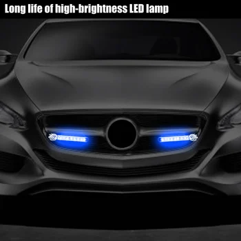 2vnt 8 LED DRL Automobilio Išorė, Vėjo Energijos, Šviesos važiavimui Dieną, Dienos Žibintų Lemputė Juostos Išorinio Maitinimo Automobilių Reikmenys