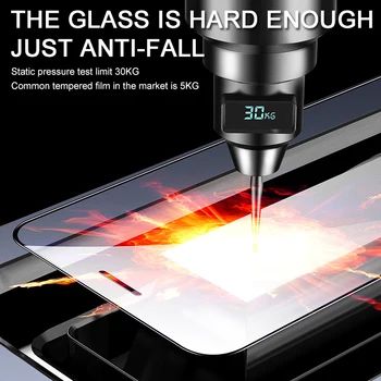 2vnt Lenktas Krašto Apsaugos Stiklo iPhone SE 2020 7 8 6 6s Plius Grūdintas Stiklas Screen Protector, iPhone, SE 2020 m. 7 Stiklo