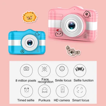 3.5 Colių Skaitmeninio Fotoaparato Mini Kamera Vaikams mokomieji Žaislai Vaikams, Kūdikių Dovanos 1080P Projekciniai Vaizdo Kamera Gimtadienį, Žaislai