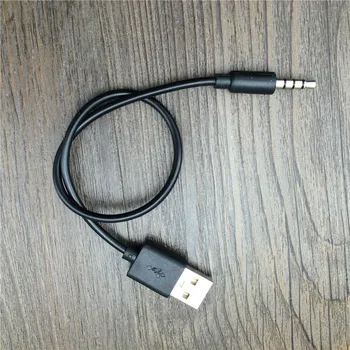 3.5 mm AUX Audio USB 2.0 Male Įkroviklio Kabelis, Adapteris Ausinių Laidą mp3 mėlynas dantis ausinių