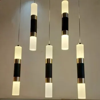 3 Tipų Pritemdomi Cilindras LED Sieniniai šviestuvai 10W 15W Ilgas Vamzdis Lempų Apdaila Laido priedai veltiniams, vilna Lempa Fono Šviesos AC90-260V