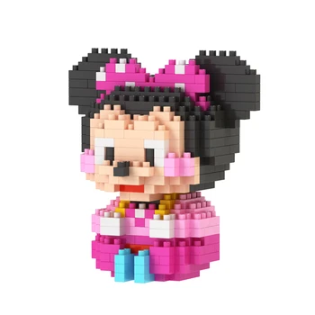 30 stilius Disney Mickey Mouse Blokų, Plytų žaislai statybos Mini Blokai Animacinių filmų Personažus, Mokymo Vienetų Suderinama