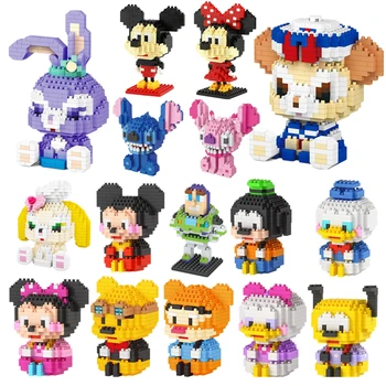 30 stilius Disney Mickey Mouse Blokų, Plytų žaislai statybos Mini Blokai Animacinių filmų Personažus, Mokymo Vienetų Suderinama
