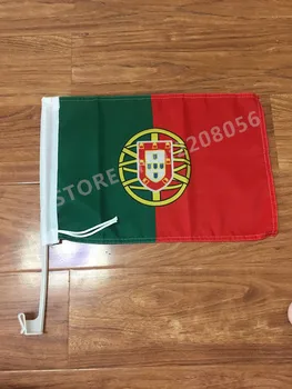 30X45C portugalijos vėliava portugalijos automobilio langą vėliavos stulpo automobilių apdailos Nemokamas Pristatymas