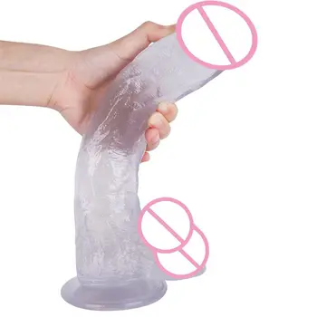30X5.5cm Ilgio Dildosex Žaislų, Didelį Vibratorių Realistiškas Penis Dildofor Moterų G Spot Anul Skatinti 18, Sekso Žaislas siurbtuko