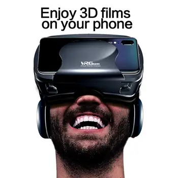 360° VR Ausines apsauginiai Akiniai, 3D Akiniai Virtualios Realybės Ausinės 