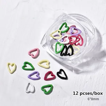 3D Candy Spalva Širdies Debesys Spalvinga Nagų Smeigės Japonijos Manikiūro Nagų Šypsena Apdailos nagų Dailės Nagų Salonas