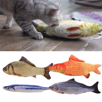 3D Kūrybos Dirbtinės Žuvys Formos Modeliavimas Pliušinis Naminių Kačių Kramtyti Žaislas Katė Mėtų Katžolių Žuvų Žaislai Sąveika Mokymo Žaislai