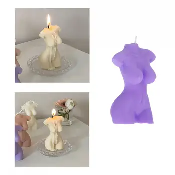 3D Moterų Kūno Formos Žvakė Moters Liemens Žvakė Nuogo Kūno Formos Vaško Statula Urmu Meno Namų Dekoro gimtadienio kvepalų vaškas pav.