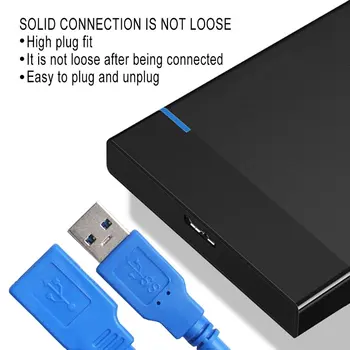 3FT Blue USB 3.0 Type-A Male, kad Moteris-Super Greitis ilgiklis Konverteris Adapterį, Kompiuterio pajungimo Kabelis