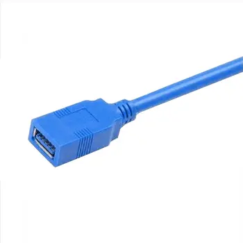 3FT Blue USB 3.0 Type-A Male, kad Moteris-Super Greitis ilgiklis Konverteris Adapterį, Kompiuterio pajungimo Kabelis
