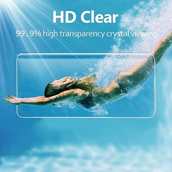 3IN1 Priekiniai+Back+Kamera Minkšta Plėvelė Huawei Honor 9x Lite/10x Lite Hidrogelio Filmų Visiškai Padengti Vandens Gelio Plėvelės Kameros Objektyvo Stiklas HD