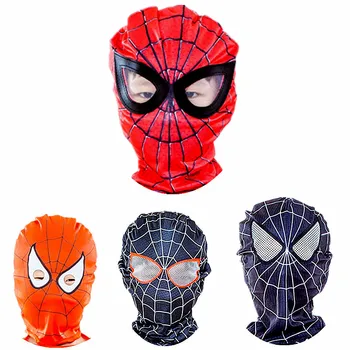 4-12Y Vaikų Spiderman Kaukė Peter Parker galvos Apdangalai Berniukas Mergaitė Stebuklas Kaukė Vaikas Helovinas Keršytojas Cosplay Fantazijos