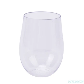 4 Vnt Neperleidžiama Vyno Taure Grūdinto Stiklo Plastiko Saugus Daugkartinio Naudojimo Alaus Taurės