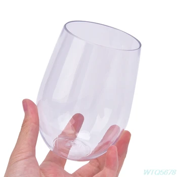 4 Vnt Neperleidžiama Vyno Taure Grūdinto Stiklo Plastiko Saugus Daugkartinio Naudojimo Alaus Taurės