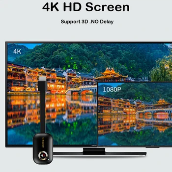 4K TV Stick G9 Plius 2.4 G/5G Miracast Belaidžio AirPlay, DLNA HDMI Mirascreen Ekrano Veidrodis Imtuvas TV Dongle, Skirtų 