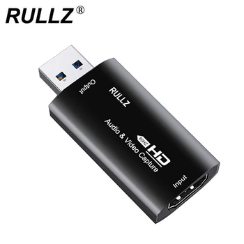 4K Video Capture Card USB 3.0 USB2.0 HDMI Video Grabber 1080P 60FPS Diktofono PS4 Žaidimas DVD HD Kamera, Įrašo Transliacija