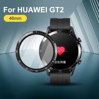 4pcs Minkšta Stiklo Apsauginė Plėvelė Padengti Huawei Žiūrėti GT 2 Garbę Magija 2 46mm GT2e Smartwatch Screen Protector GT2 Pro Atveju