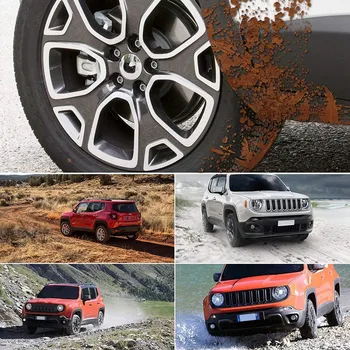 4PCS Purvo Atvartais už-2018 2019 Jeep Renegade Splash Apsaugai Sparnas Priekinis ir Galinis