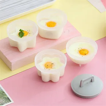 4Pcs/Set Mielas Kiaušinių Katilo Plastikinių Kiaušinių Brakonierius Nustatyti, Virtuvė Kiaušinių Viryklė Įrankiai Kiaušinių Pelėsių Formą su Teptuku Blynas Maker Vaikai Pusryčiai