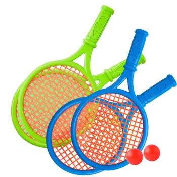 4pcs Vaikams, Teniso Raketės Badmintono Rakečių Rinkinys, 4 Raketės, su 4 Kamuolius, Patalpose, Lauke, Sporto Žaislai Vaikams, Pradedantiesiems
