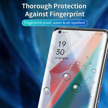 5-1Pcs UV Stiklo apsauginė plėvelė KOLEGA Rasti X, X2, X3 Reno 3 4 5 pro plus 5G UV grūdintas stiklas telefono screen protector, išmanusis telefonas