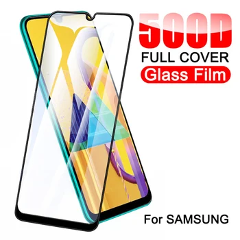500D Grūdintas Stiklas Samsung Galaxy A30 A50 m30 m30s m31s m31 m10 m51 Stiklo Screen Protector for Samsung m11 m01 m21 Stiklo