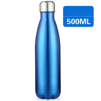 500ML Nerūdijančio Plieno Vakuumo Izoliacija Vandens Butelis Šilumos Sporto Vėsus Dvigubos Sienelės Tiesiogiai Geriamojo Eco-Friendly Srauto L1