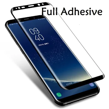 5D Lenktas Samsung Galaxy A9 A8 star Visas Lipnus Gelis filmas samusng A9 A8 A7/6 2018 plus Stiklo Klijai Visiškai Screen Protector