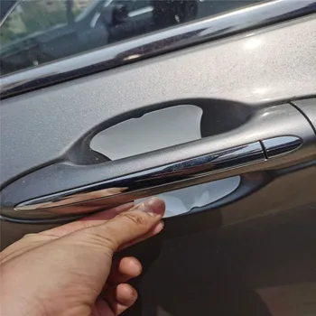 5vnt Automobilių durų rankena lipdukai raštas filmas Mercedes Benz C350e A G500 ML EQA E43 CLA CLA45