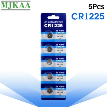 5vnt CR1225 Mygtuką Ląstelių Monetos 3V Ličio Baterija Baterijos LM1225 BR1225 KCR1225 CR 1225 Žiūrėti Elektroninių Žaislų Nuotolinio