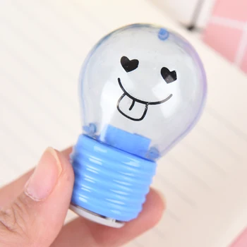 6*4*2.5 cm Lemputės stilius emocijų plastiko pieštukų drožtukas vaikams, dovana, mokyklinės prekės, raštinės reikmenys