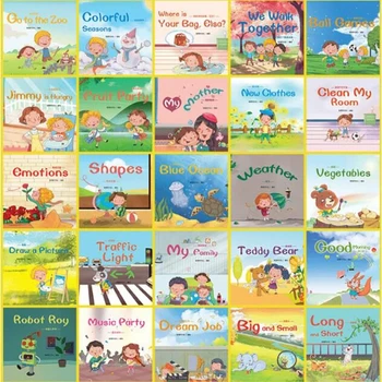 60 Knygų/Set Vaikų anglų kalbos Ankstyvasis ugdymas Paveikslėlių Knygą Pasakų Nušvitimą Pažinimo Pasakos prieš Miegą Istorija Knyga, livre
