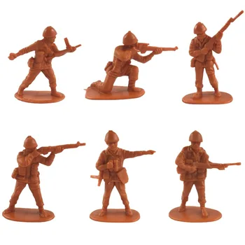 6Pcs/Daug 5cm antrojo pasaulinio KARO kareivis modelis žaislai 6 stilius ekologiško plastiko kareivis modelis žaislai, Dovanos Vaikams, žalia/mėlyna/oranžinė neprivaloma