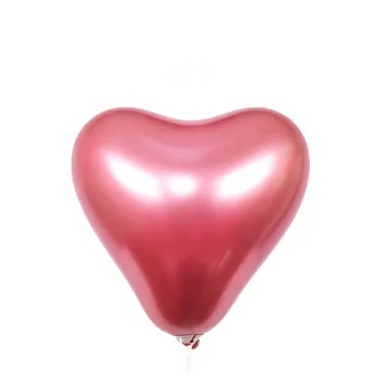 6pcs metalo širdies formos latekso balionas 12 colių sutirštės vaikų dienos grupė vestuvių pasiūlymas scenos išdėstymas