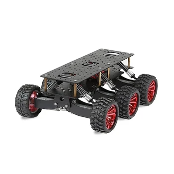 6WD Robotas Automobilių Važiuoklės Smūgio Absorbcijos Off Road Laipiojimo Paieškos Ir Gelbėjimo Platforma Arduino Aviečių Pyragas 