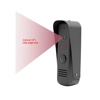 7 Colių Laidinio Vaizdo Domofonas Sistema IR Vandeniui Duris Telefono Kamera,Parama Judesio Aptikimo Įrašymo / Snapshot Doorbell