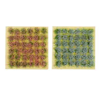 72pcs Gėlių Grupių Žolės kuokšteliai, paruošti Lipni, - Grindžia Dekoracijos Miniatiūros