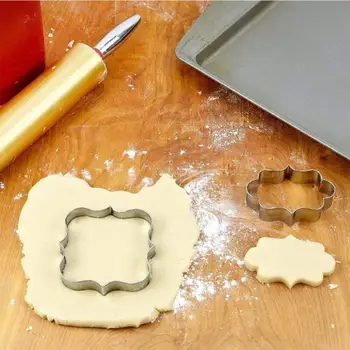 8 vnt. Nerūdijančio Plieno Cookie Cutter Pelėsių Ledų Formos Sausainių kepimo Forma 