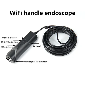 8mm Dvigubo Objektyvo Wifi Endoskopą 1080P HD Mini Kamera, Automatinis Fokusavimas IP67 atsparus Vandeniui Belaidžio Borescope 