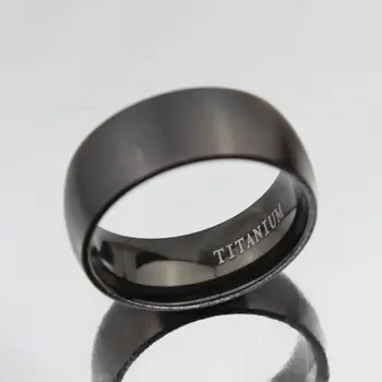 8mm Klasikinis Žiedas Vyrų 316L Nerūdijančio Plieno Papuošalai Vestuvių Žiedą Žmogus