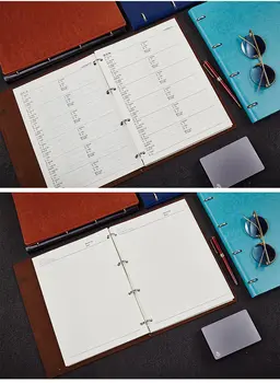 A6/A5/B5/A4 PU Odos palaidų lapų Sąsiuvinis Rišiklio Notepad Leidinys Planuotojas Žiedas Sąsiuvinis Kasdien sketchbook Raštinės Prekes