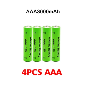 AA Įkraunamos AAA AA 1,5 V 3800mAh / 1,5 V AAA Šarminės Baterijos 3000mah Žibintuvėlis Žaislai Žiūrėti MP3 Grotuvas Pakeisti Ni-Mh Baterija