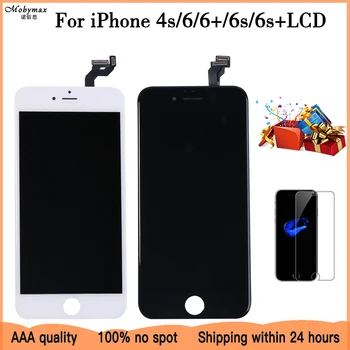AAA Kokybės iPhone 6 6s 7 6splus LCD Ekranas Jutiklinis Ekranas Asamblėjos Brand New Ekrano Pakeitimas Ekranas+grūdintas stiklas