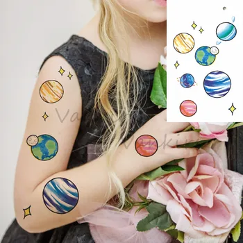 Akvarelė Persikų Pelėda Laikinos Tatuiruotės, Moterims, Vaikams, Cartoon Kosmoso Drugelis Grupių Netikrą Tatuiruotę Lipdukas Atgal Rankos Tatoos
